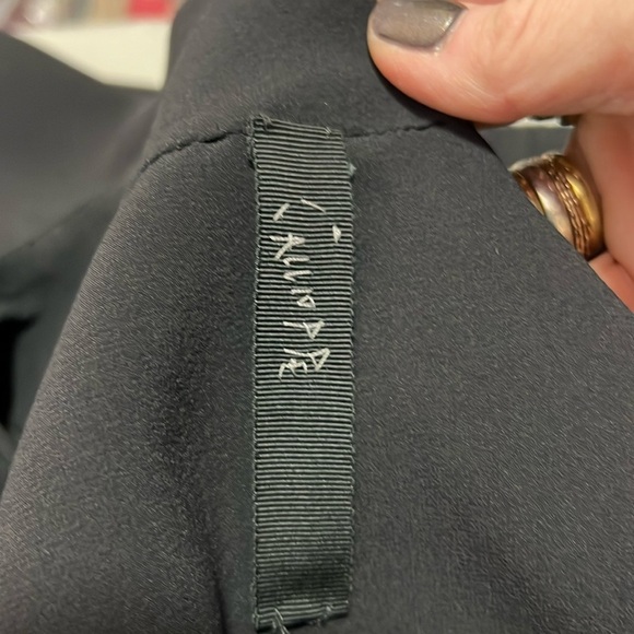 Calliope Black Sheer Silk Cut Out Jacket Size Large - Picture 8 of 10